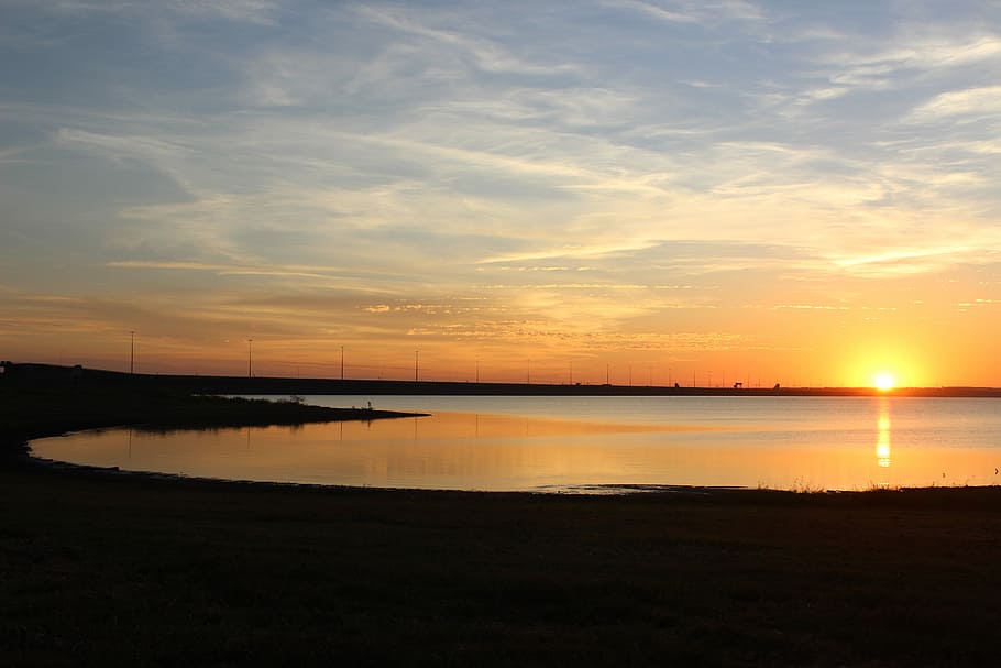 Sunset, Nature, River, Landscape, brazilian landscape, natural HD wallpaper