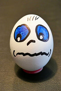 egg, breakfast egg, boiled egg, food, painted, face, funny HD wallpaper