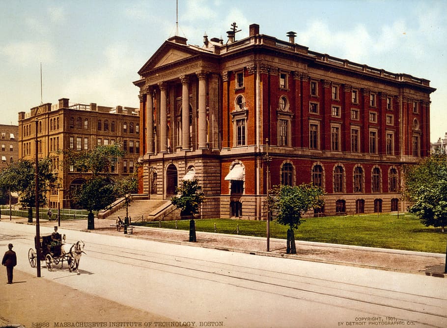 Rogers Building in 1868 in Harvard University in Cambridge, Massachusetts, HD wallpaper