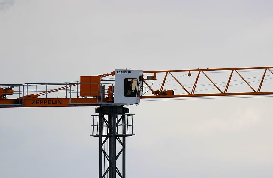crane, tower crane, construction, architecture, crane - construction machinery HD wallpaper