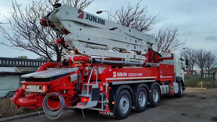 Pump, Concrete, Machine, Build, construct, technology, junjin HD wallpaper