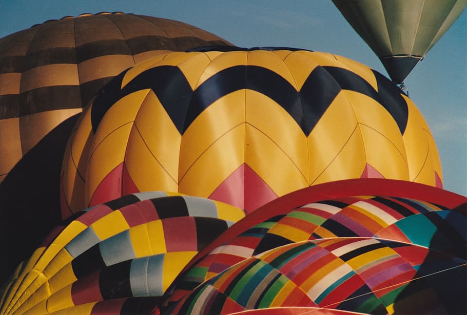 hot air balloon, albuquerque, vibrant, colorful, multi colored, HD wallpaper
