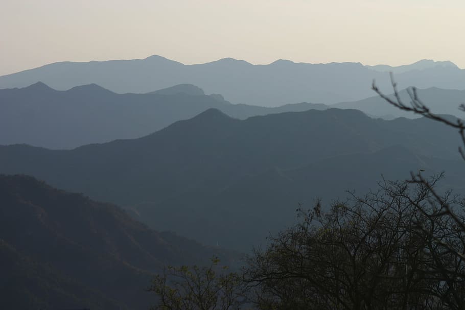 silhouette, mountains, shadow, nature, landscape, scenics, mountain Peak HD wallpaper