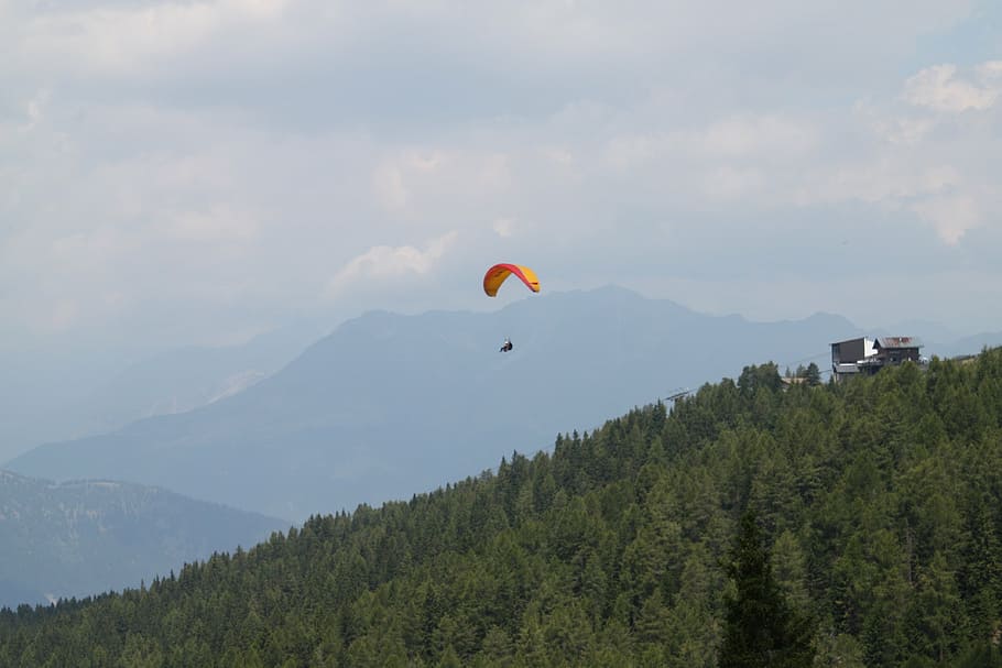 hang glider, italy, fly, extreme sports, adventure, paragliding, HD wallpaper