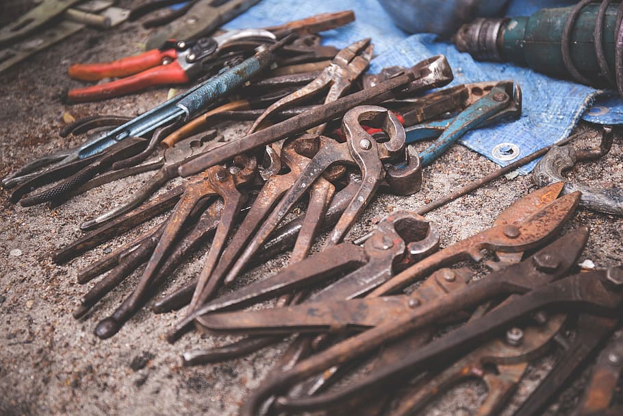 Tools, Work, Carpenter, work tool, large group of objects, variation HD wallpaper
