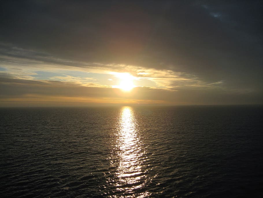 sunset, denmark, fehmarn, sky, water, sea, sunlight, scenics - nature HD wallpaper