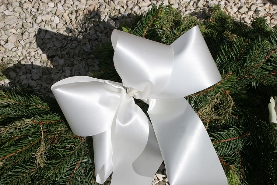 loop, white, fabric, gift, wedding, wreath, band, celebration HD wallpaper