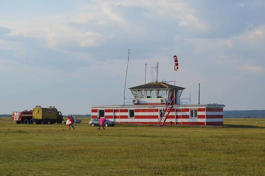 manager, airfield, sky, land, cloud - sky, mode of transportation HD wallpaper