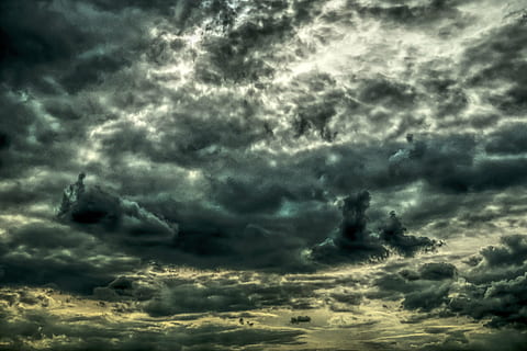 cloudy sky, dramatic, clouds, mood, dramatic sky, dramatic clouds HD wallpaper