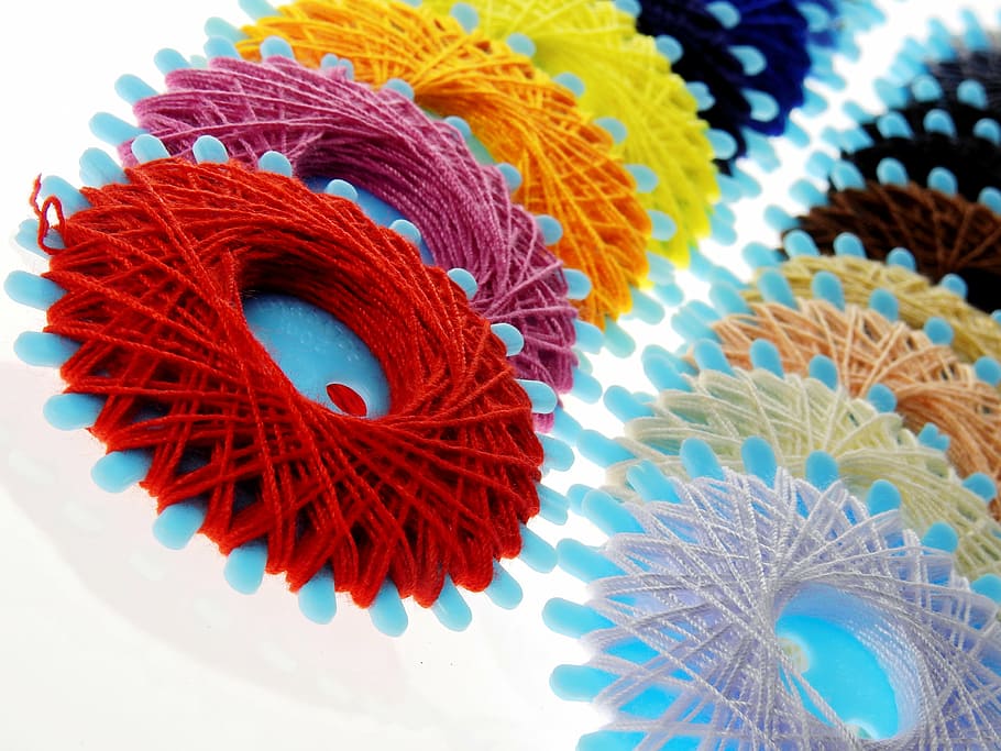 thread, yarn, sew, needle, colorful, nähutensilien, sewing thread HD wallpaper