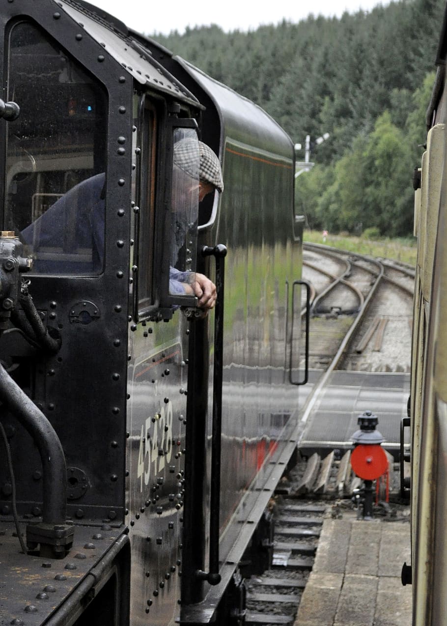 train, steam train, antique, historical, yorkshire, puffing, HD wallpaper
