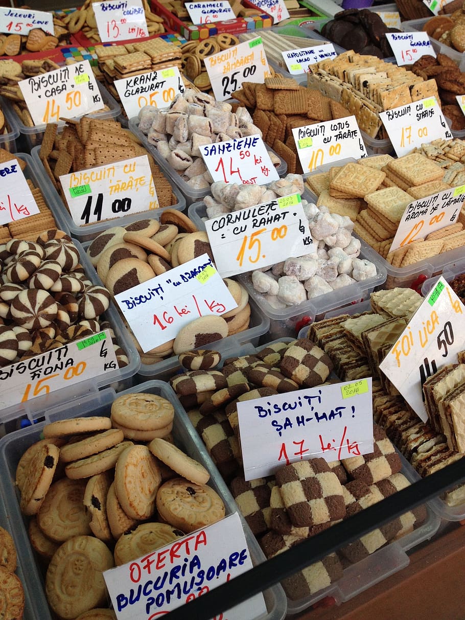 biscuits, market, sweets, bucharest, romania, food, food and drink HD wallpaper