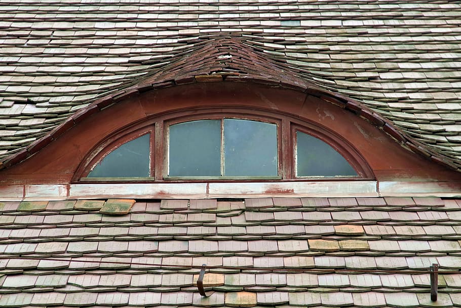 window, fast, tiles, ventilator, the roof of the, round, old HD wallpaper