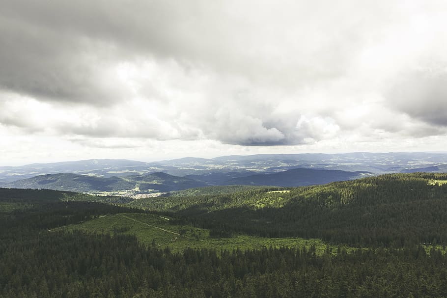 bavarian forest, view, distant view, viewpoint, leisure, destination HD wallpaper