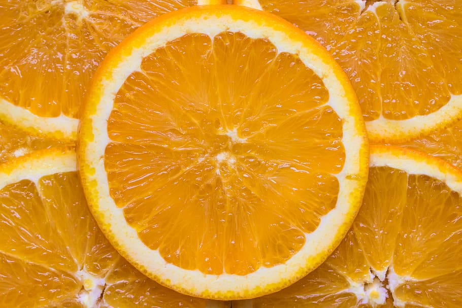 orange fruit, citrus Fruit, food, freshness, orange - Fruit, slice HD wallpaper