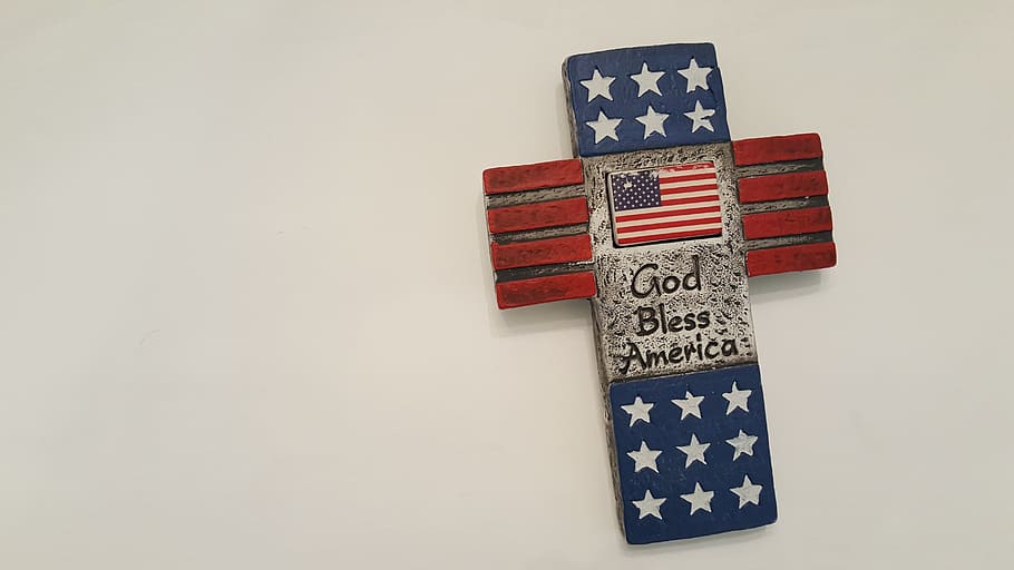 United States Flag Christian Cross On Stock Photo 1622535037  Shutterstock