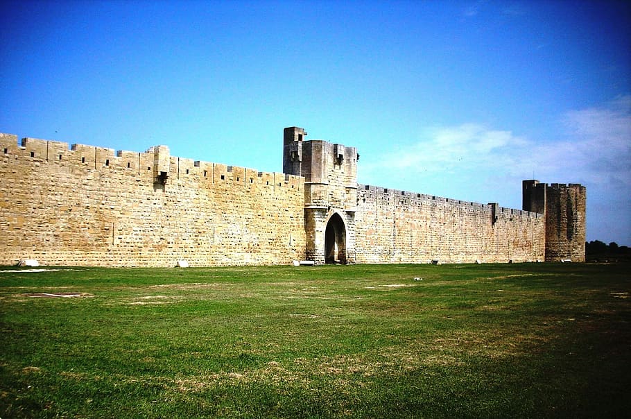 Aigues Mortes, City Wall, historically, middle ages, stone wall