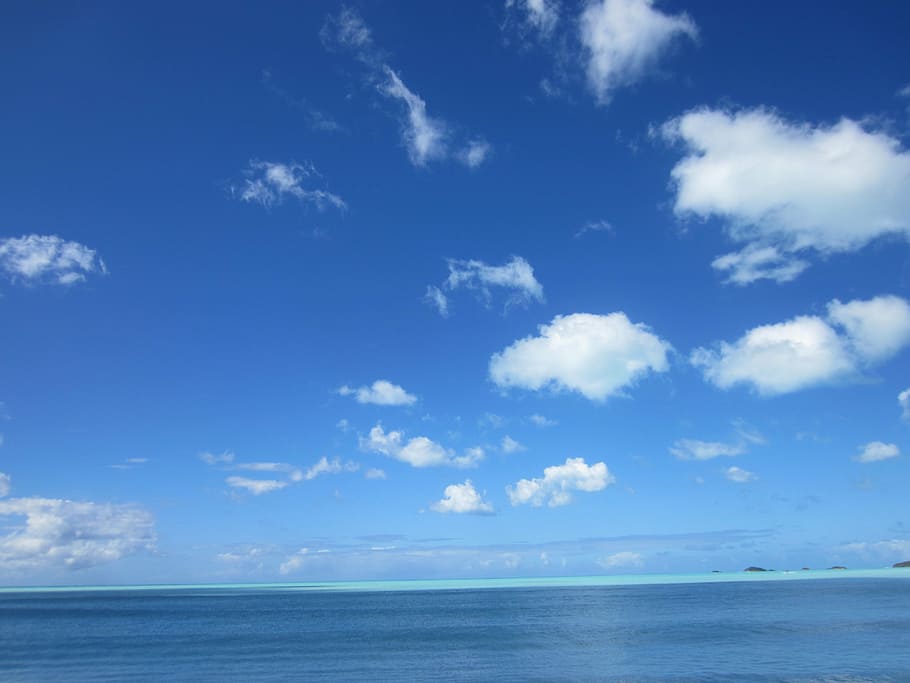 sea, cloud, blue, sand, beach, holiday, summer, sky, cloud - sky HD wallpaper