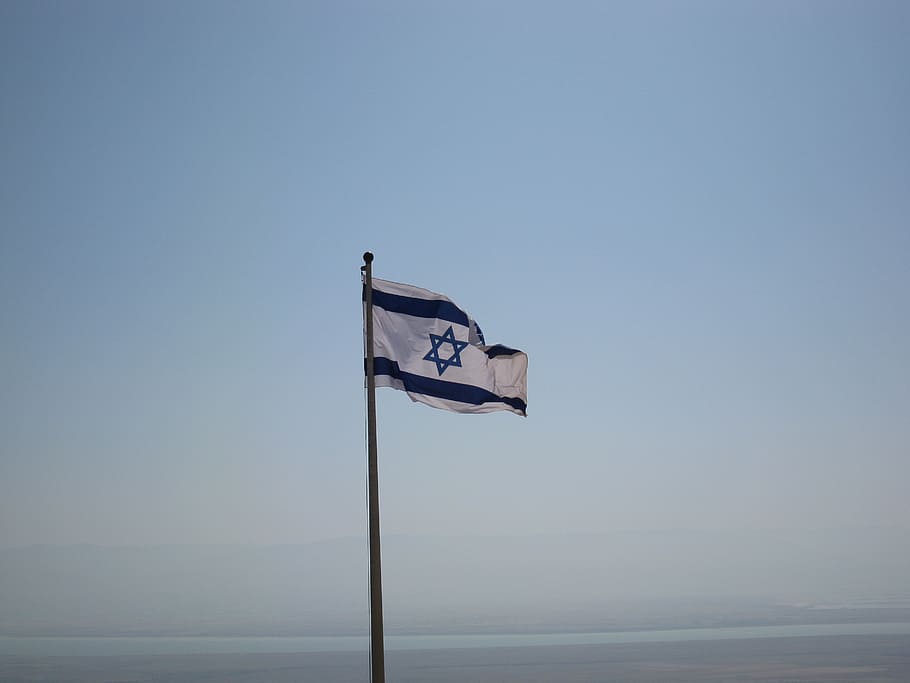 Israel flag, israeli, jewish, nation, banner, icon, star of david, HD wallpaper