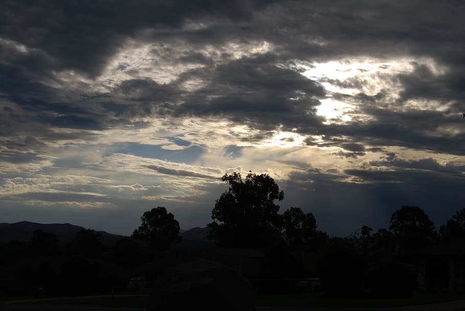 sky, landscape, nature, panoramic, outdoors, sunset, cloud HD wallpaper