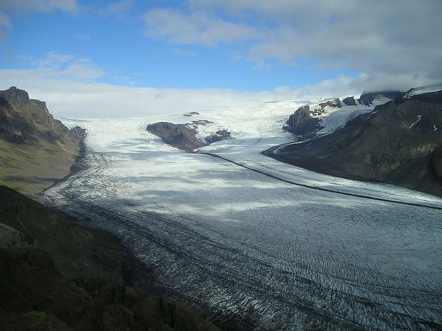 glacier, ice, ice sheet, icecap, iceland, scenics - nature, HD wallpaper