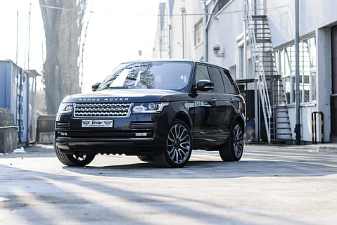 Land Rover Range Rover SUV parked near tree, car, truck, vehicle HD wallpaper