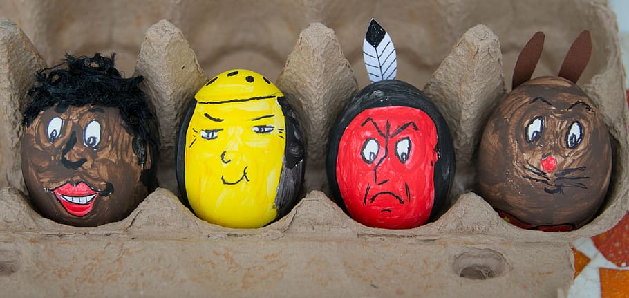 easter eggs, paint, custom, colorful, easter decorations, colored HD wallpaper