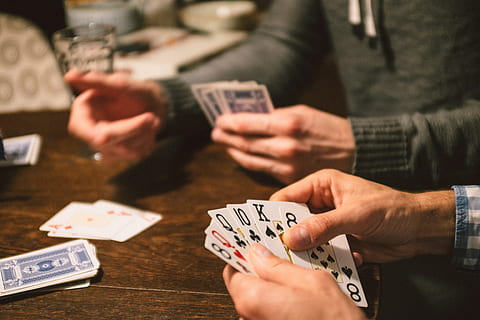 Playing card game, arts and Entertainment, gambling, human Hand HD wallpaper