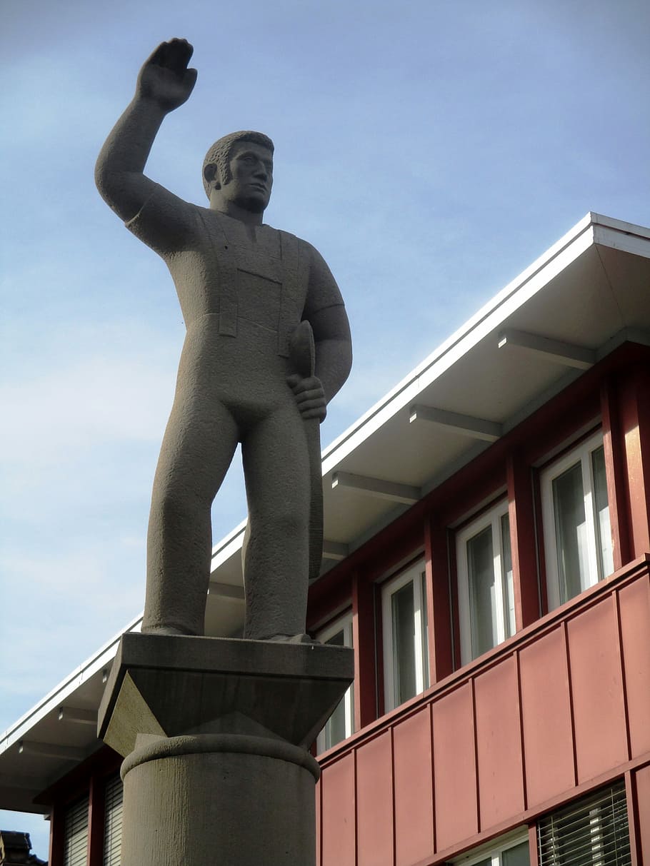 Monument, Statue, Landmark, hystorisch, voters, landsgemeinde in appenzell, HD wallpaper