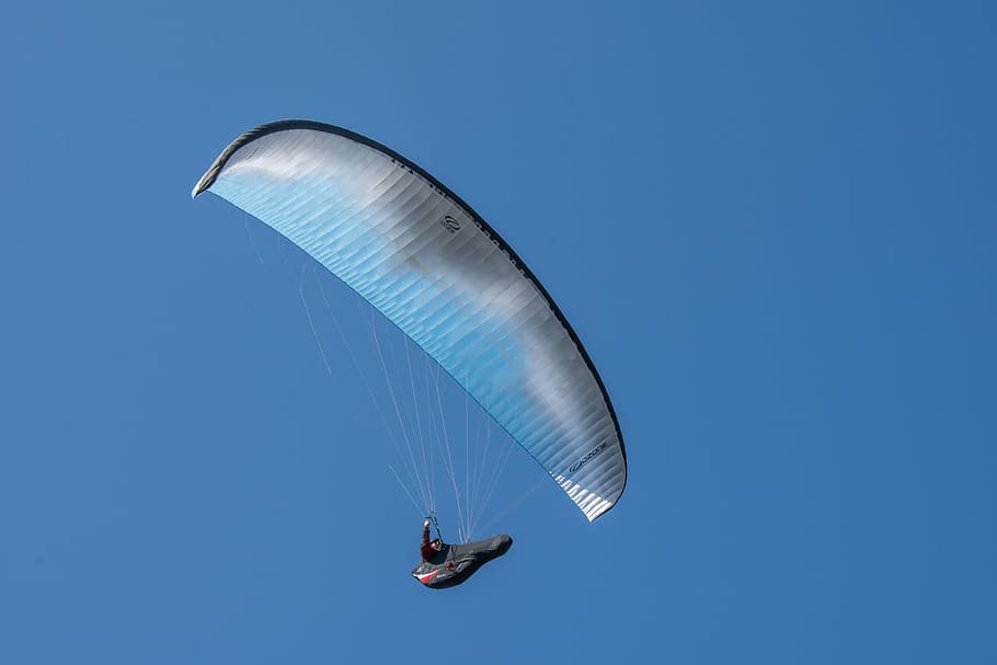 Fly, Sky, Sport, paraplaner, flying, extreme, paraglider, paragliding HD wallpaper
