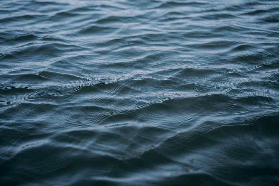 body of water with waves, body of water, surface, texture, sea