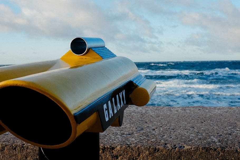 Touristic binocular and sea, nature, objects, beach, travel Locations HD wallpaper