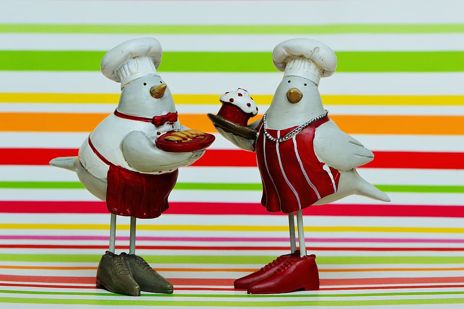 cooking, bake, birds, easter, funny, figures, decoration, happy easter HD wallpaper