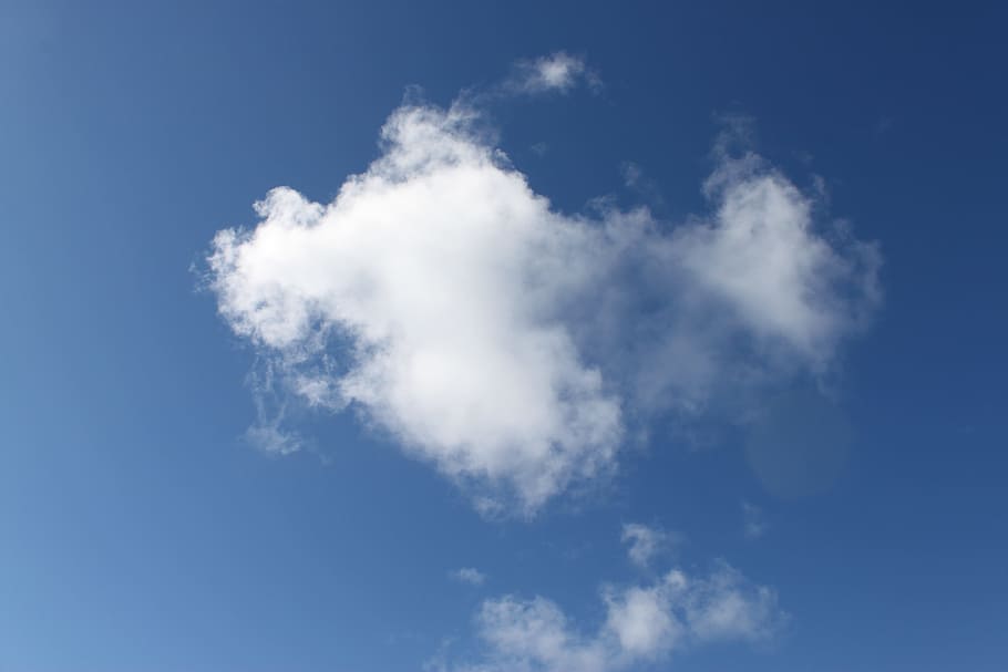 blue sky, summer, clouds, blue sky clouds, landscape, day, blue-sky HD wallpaper