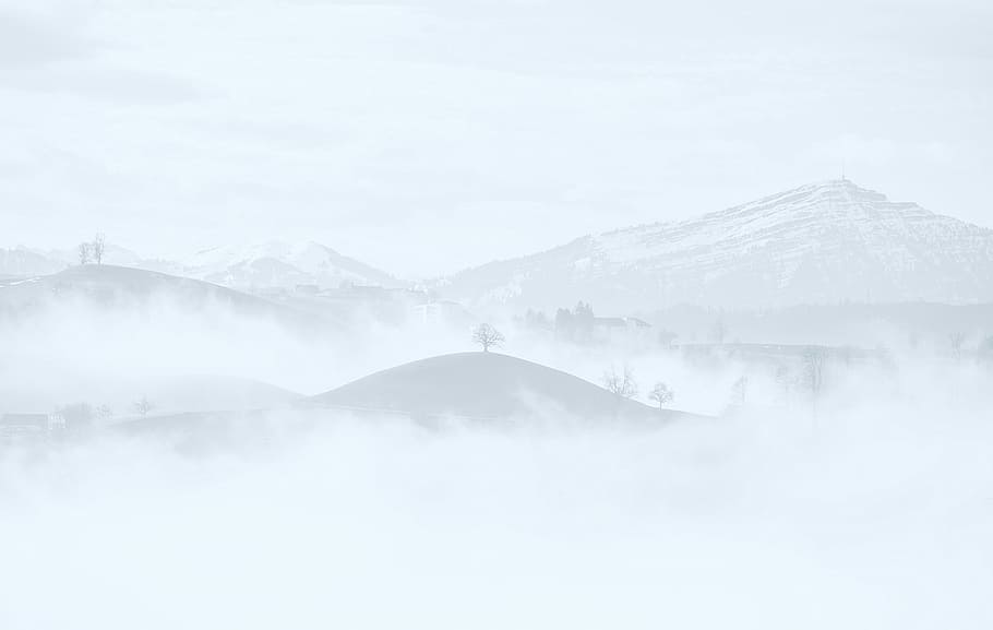 photo of mountains covered with snow, landscape photography of mountains HD wallpaper