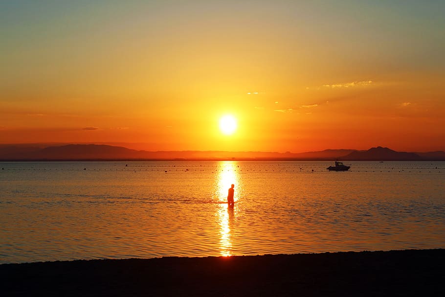 sunset, sleeve, lower mar, sky, water, scenics - nature, beauty in nature HD wallpaper