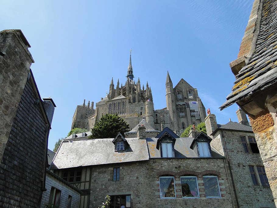 architecture, old, trip, gothic, sky, monastery, saint michel HD wallpaper
