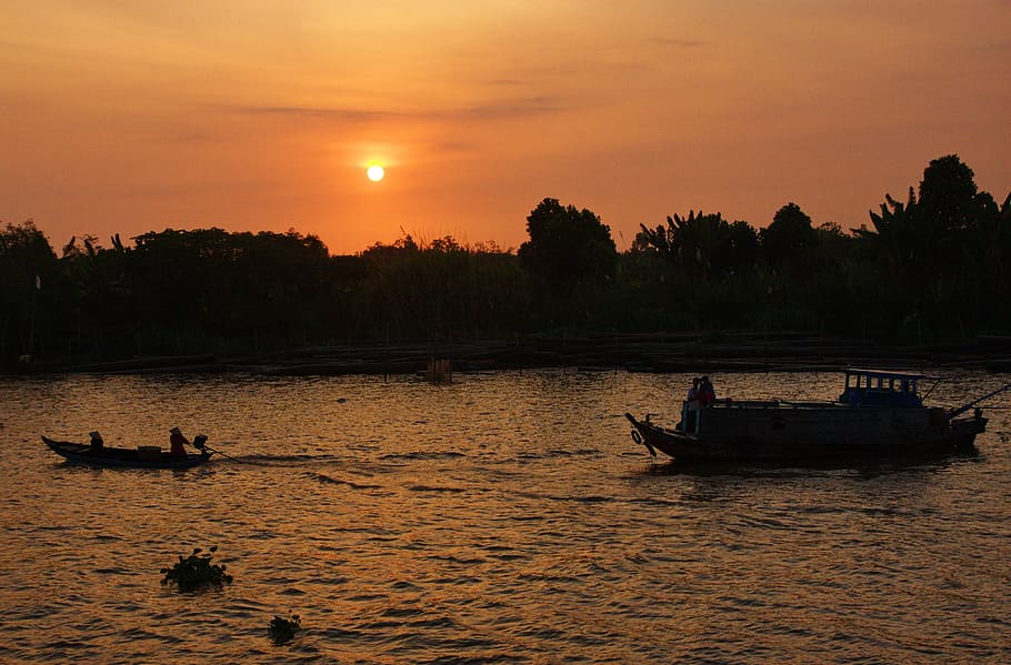 HD wallpaper: vietnam, mekong river, mekong delta, boat trip, market ...