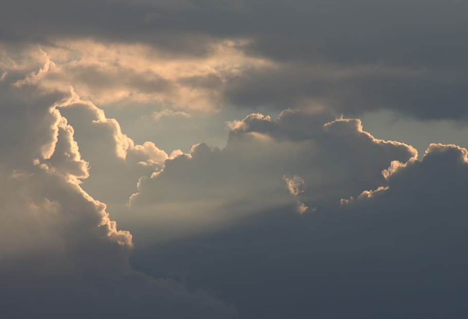 sky, clouds, front detail, cloud - sky, beauty in nature, cloudscape HD wallpaper