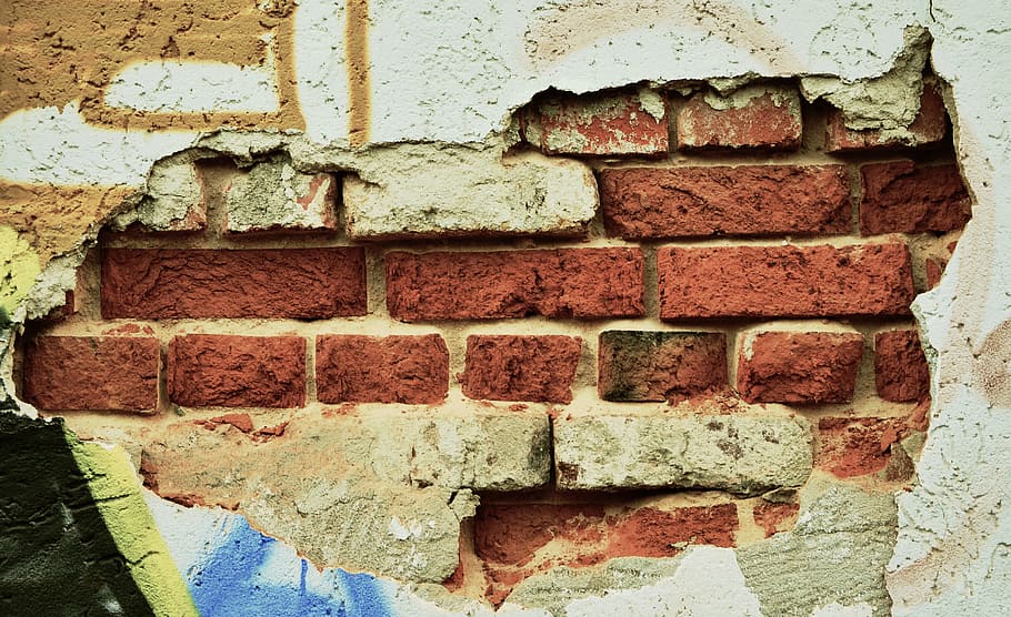 untitled, wall, hauswand, brick, plaster, facade, structure HD wallpaper