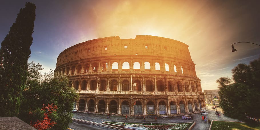Coliseum, Rome, colosseum, europe, italy, travel, architecture, HD wallpaper