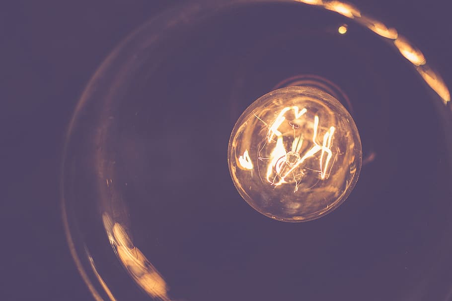 light bulb, lights, electricity, filament, illuminated, lighting equipment HD wallpaper