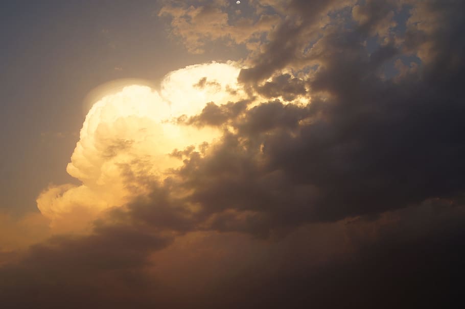 Cloud, Development, Light, Dark, Sky, dark clouds, nature, weather HD wallpaper