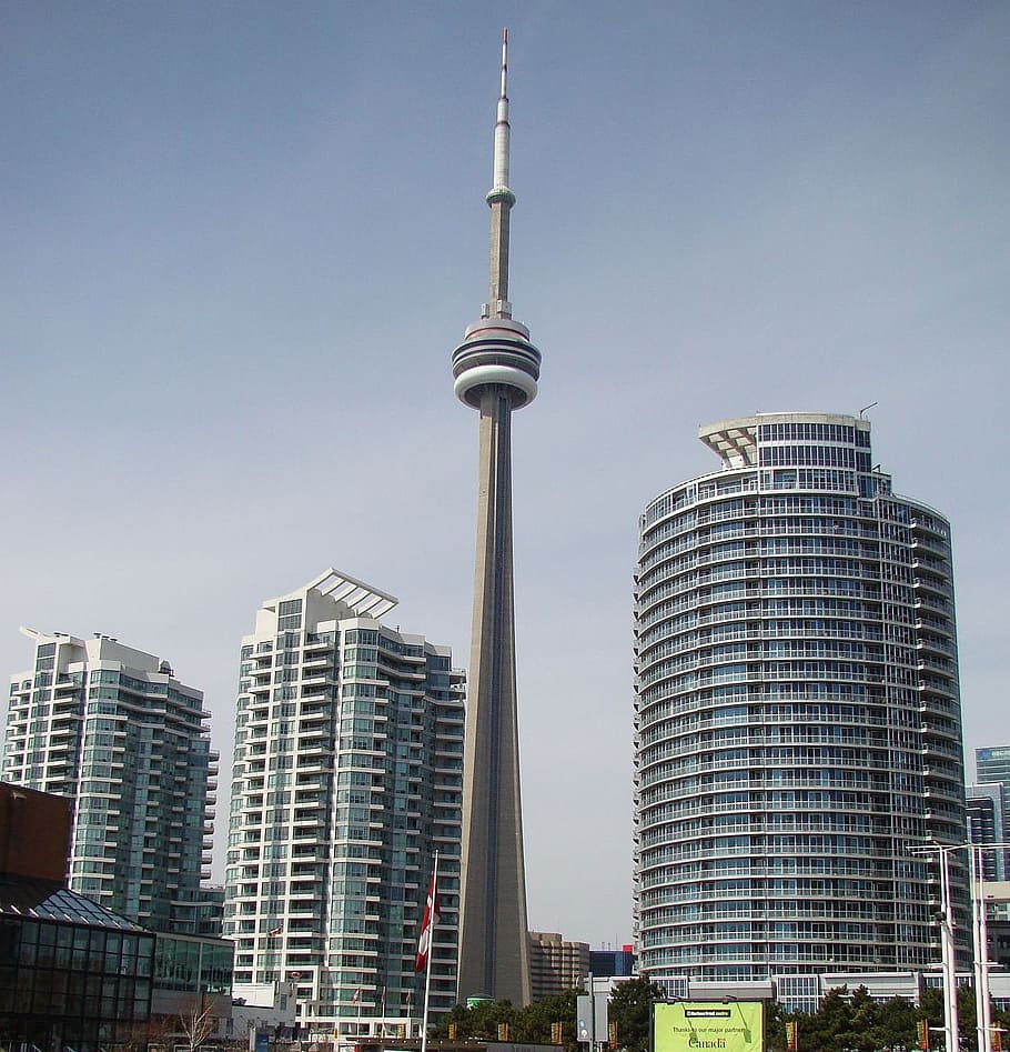 Skyline, Tower, Structure, Building, city, toronto, architecture HD wallpaper