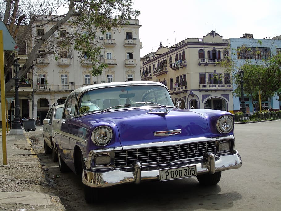 old car, classic, building exterior, architecture, built structure HD wallpaper
