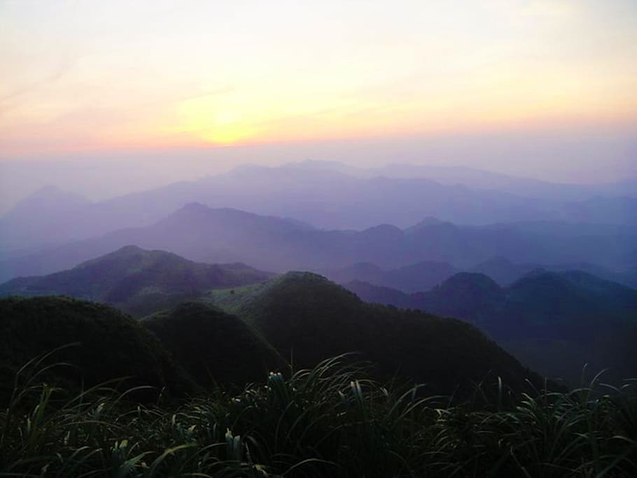 Sunrise, Mountain, pinghsi, nature, scenics, beauty in nature HD wallpaper