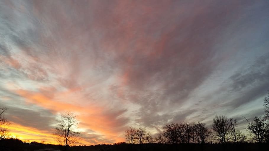 sun, sunset, twilight, nature sunset, france, cloud - sky, scenics - nature HD wallpaper