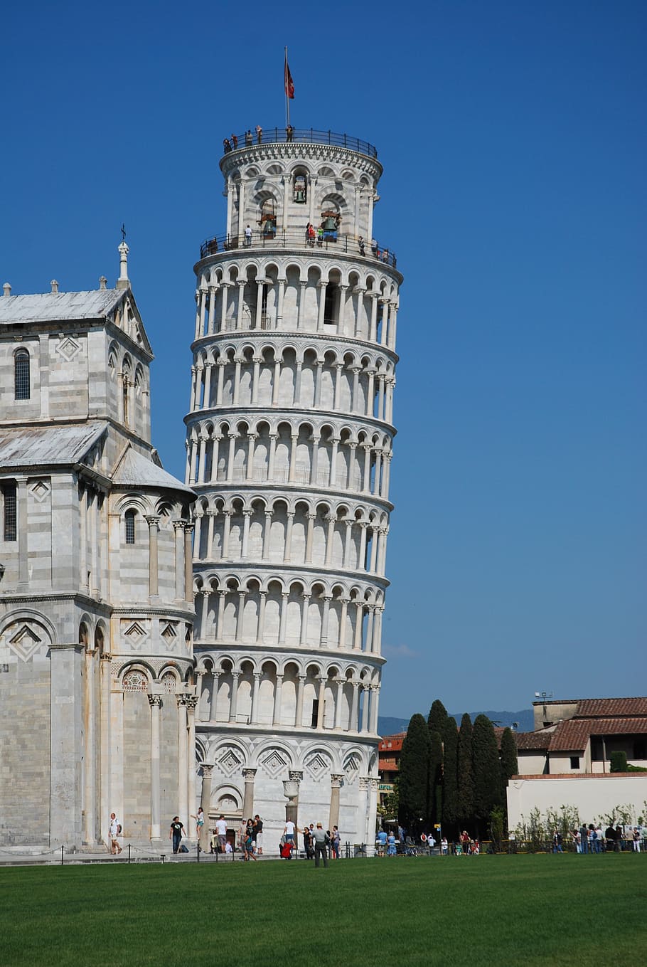 Leaning Tower of Pisa at daytime, italy, italia, baptistery, tuscany, HD wallpaper