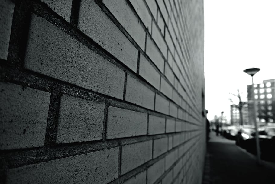 light, city, street, buildings, architecture, black and white HD wallpaper