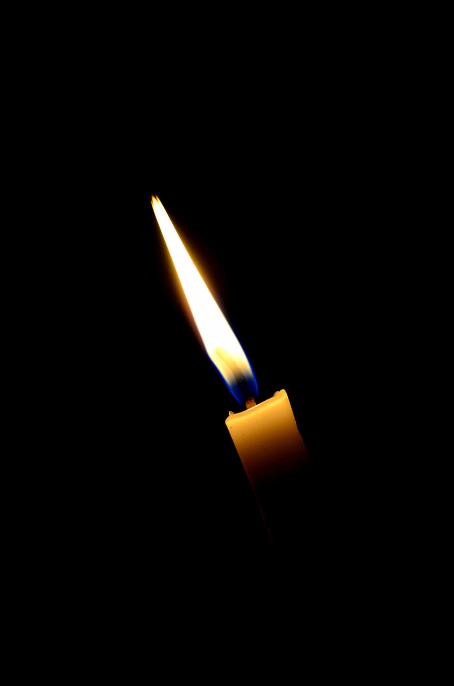 Candles, Lights, Flame, Background, black background, fire HD wallpaper